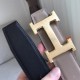 Replica Hermes H Reversible Belt Grey/Black Swift Leather Replica Hermes H Reversible Belt Grey/Black Swift Leather