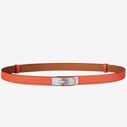 Replica Hermes Kelly Belt Orange Epsom Leather
