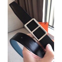 Replica Hermes Officier Reversible 38mm Belt Blue Clemence Leather Replica Hermes Officier Reversible 38mm Belt Blue Clemence Leather