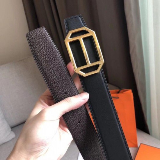 Replica Hermes Pad Reversible Belt Cafe Clemence Leather Replica Hermes Pad Reversible Belt Cafe Clemence Leather