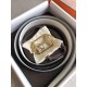 Replica Hermes Pad Reversible Belt Black/White Epsom Leather Replica Hermes Pad Reversible Belt Black/White Epsom Leather