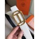 Replica Hermes Pad Reversible Belt Black/White Epsom Leather Replica Hermes Pad Reversible Belt Black/White Epsom Leather