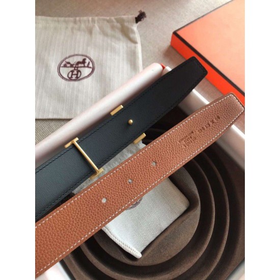 Replica Hermes Quizz 32mm Reversible Belt Brown Clemence Leather Replica Hermes Quizz 32mm Reversible Belt Brown Clemence Leather
