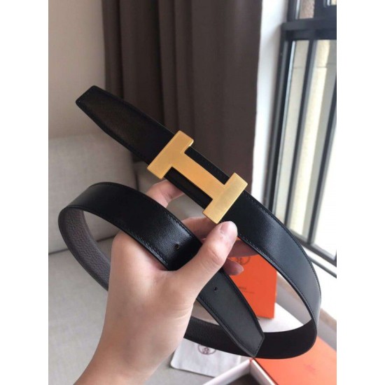 Fake Hermes Quizz 32mm Reversible Belt Cafe Clemence Leather Replica Fake Hermes Quizz 32mm Reversible Belt Cafe Clemence Leather Replica