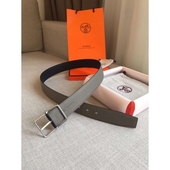 Replica Hermes Grey Saddle 38MM Reversible Belt Replica Hermes Grey Saddle 38MM Reversible Belt