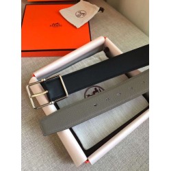 Replica Hermes Grey Saddle 38MM Reversible Belt Replica Hermes Grey Saddle 38MM Reversible Belt