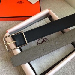 Replica Hermes Grey Saddle 38MM Reversible Belt