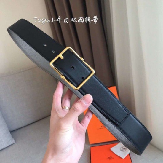 Replica Hermes Grey Saddle 38MM Reversible Belt Replica Hermes Grey Saddle 38MM Reversible Belt