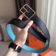 Replica Hermes Bleu Obscur Saddle 38MM Reversible Belt Replica Hermes Bleu Obscur Saddle 38MM Reversible Belt