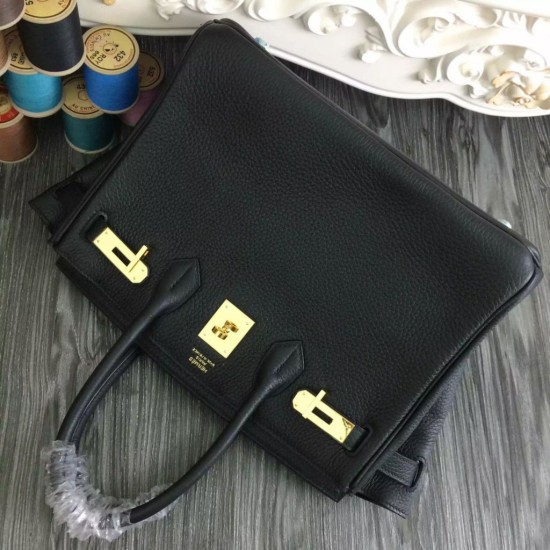 Replica Hermes Birkin 30cm 35cm Bag In Black Clemence Leather Replica Hermes Birkin 30cm 35cm Bag In Black Clemence Leather