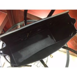 Replica Hermes Birkin 30cm 35cm Bag In Black Crocodile Leather