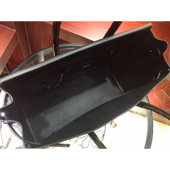 Replica Hermes Birkin 30cm 35cm Bag In Black Crocodile Leather Replica Hermes Birkin 30cm 35cm Bag In Black Crocodile Leather