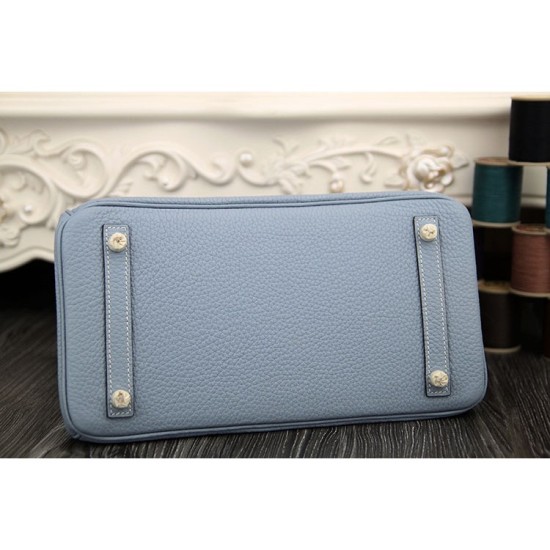 Replica Hermes Birkin 30cm 35cm Bag In Blue Lin Clemence Leather Fake Hermes Birkin 30cm 35cm Bag In Blue Lin Clemence Leather Replica