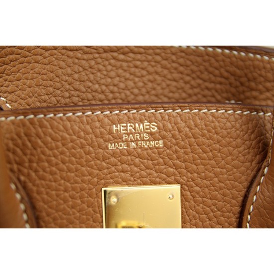 Fake Hermes Birkin 30cm 35cm Bag In Brown Clemence Leather Replica Replica Hermes Birkin 30cm 35cm Bag In Brown Clemence Leather