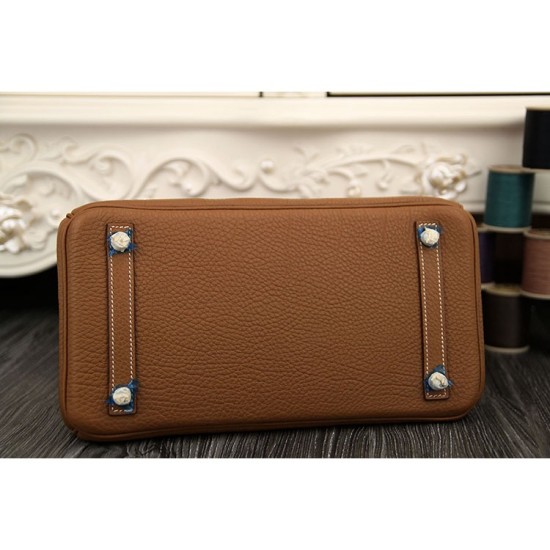 Fake Hermes Birkin 30cm 35cm Bag In Brown Clemence Leather Replica Replica Hermes Birkin 30cm 35cm Bag In Brown Clemence Leather
