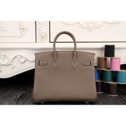 Replica Hermes Birkin 30cm 35cm Bag In Etoupe Clemence Leather
