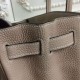 Fake Hermes Birkin 30cm 35cm Bag In Grey Clemence Leather Replica Fake Hermes Birkin 30cm 35cm Bag In Grey Clemence Leather Replica