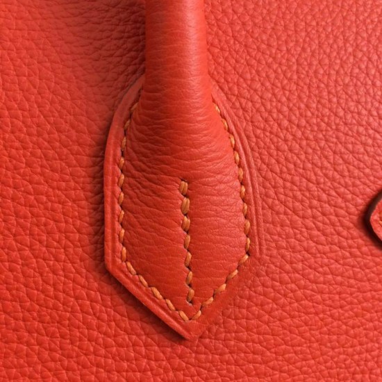 Replica Hermes Birkin 30cm 35cm Bag In Orange Clemence Leather Replica Hermes Birkin 30cm 35cm Bag In Orange Clemence Leather