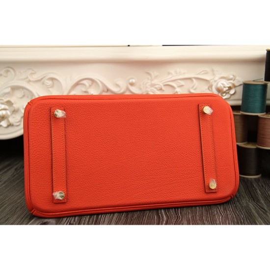 Replica Hermes Birkin 30cm 35cm Bag In Orange Clemence Leather Replica Hermes Birkin 30cm 35cm Bag In Orange Clemence Leather