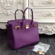 Fake Hermes Birkin 30cm 35cm Bag In Purple Clemence Leather Replica Replica Hermes Birkin 30cm 35cm Bag In Purple Clemence Leather