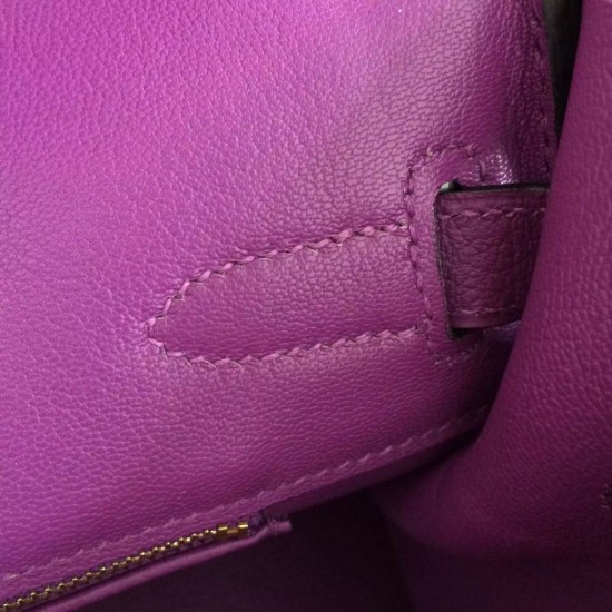 Fake Hermes Birkin 30cm 35cm Bag In Purple Clemence Leather Replica Replica Hermes Birkin 30cm 35cm Bag In Purple Clemence Leather