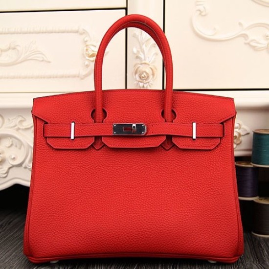 Replica Hermes Birkin 30cm 35cm Bag In Red Clemence Leather Replica Hermes Birkin 30cm 35cm Bag In Red Clemence Leather