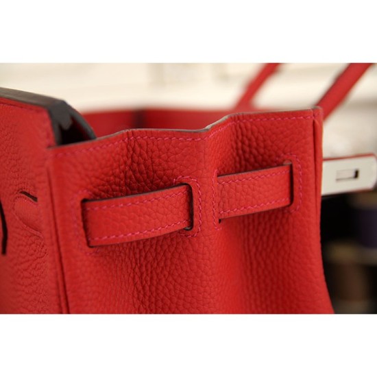 Replica Hermes Birkin 30cm 35cm Bag In Red Clemence Leather Replica Hermes Birkin 30cm 35cm Bag In Red Clemence Leather