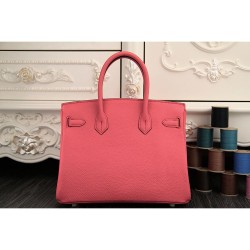 Fake Hermes Birkin 30cm 35cm Bag In Rose Lipstick Clemence Leather Replica Replica Hermes Birkin 30cm 35cm Bag In Rose Lipstick Clemence Leather