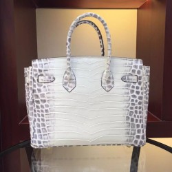 Replica Hermes Birkin 30cm 35cm Bag In White Crocodile Leather Replica Hermes Birkin 30cm 35cm Bag In White Crocodile Leather