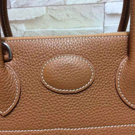 Replica Hermes Bolide 31 35 Bag In Brown Clemence Leather Replica Hermes Bolide 31 35 Bag In Brown Clemence Leather