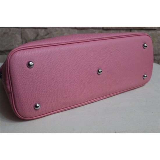 Replica Hermes Bolide 31 35 Bag In Pink Clemence Leather Fake Hermes Bolide 31 35 Bag In Pink Clemence Leather Replica