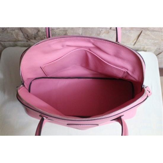 Replica Hermes Bolide 31 35 Bag In Pink Clemence Leather Fake Hermes Bolide 31 35 Bag In Pink Clemence Leather Replica