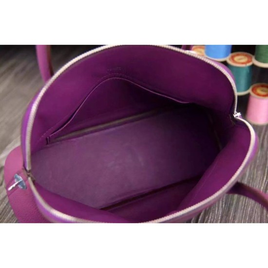 Fake Hermes Bolide 31 35 Bag In Purple Clemence Leather Replica Fake Hermes Bolide 31 35 Bag In Purple Clemence Leather Replica