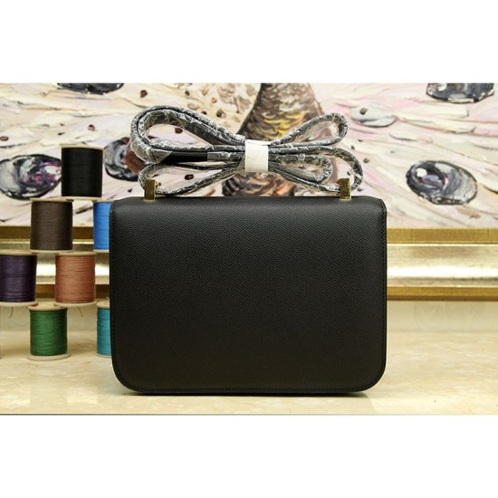 Fake Hermes Constance Bag In Black Epsom Leather Replica Fake Hermes Constance Bag In Black Epsom Leather Replica