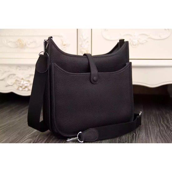 Fake Hermes Black Evelyne II TPM And III PM Bag Replica Replica Hermes Black Evelyne II TPM And III PM Bag