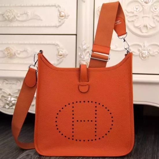 Fake Hermes Orange Evelyne II TPM And III PM Bag Replica Replica Hermes Orange Evelyne II TPM And III PM Bag