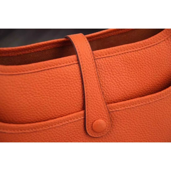 Fake Hermes Orange Evelyne II TPM And III PM Bag Replica Replica Hermes Orange Evelyne II TPM And III PM Bag