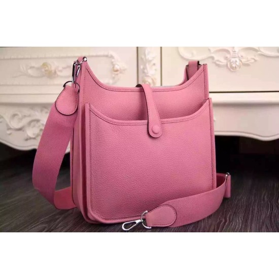 Fake Hermes Pink Evelyne II TPM And III PM Bag Replica