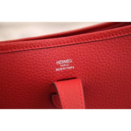 Fake Hermes Vermillion Evelyne II TPM And III PM Bag Replica Replica Hermes Vermillion Evelyne II TPM And III PM Bag