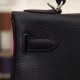 Fake Hermes Kelly Bag 28,32CM In Black Clemence Leather Replica Replica Hermes Kelly Bag 28,32CM In Black Clemence Leather