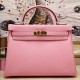 Replica Hermes Kelly Bag 28,32CM In Pink Clemence Leather Replica Hermes Kelly Bag 28,32CM In Pink Clemence Leather