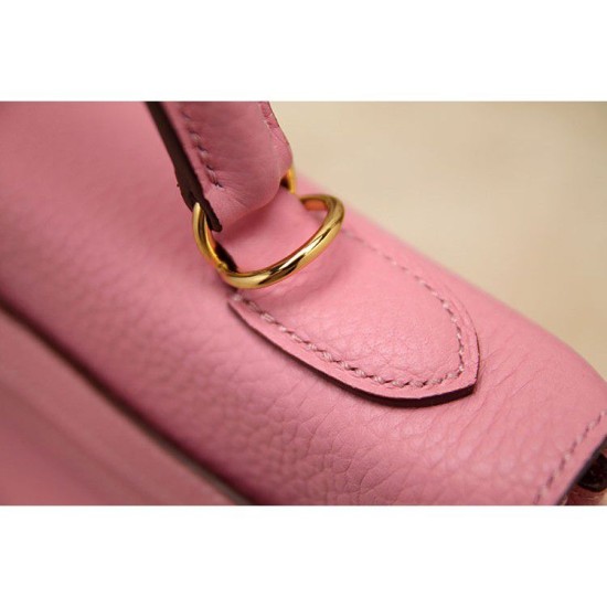Replica Hermes Kelly Bag 28,32CM In Pink Clemence Leather Replica Hermes Kelly Bag 28,32CM In Pink Clemence Leather