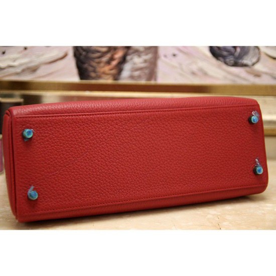 Replica Hermes Kelly Bag In Red Clemence Leather Replica Hermes Kelly Bag In Red Clemence Leather
