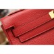 Replica Hermes Kelly Bag In Red Clemence Leather Replica Hermes Kelly Bag In Red Clemence Leather