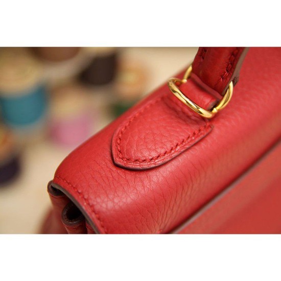 Replica Hermes Kelly Bag In Red Clemence Leather Replica Hermes Kelly Bag In Red Clemence Leather