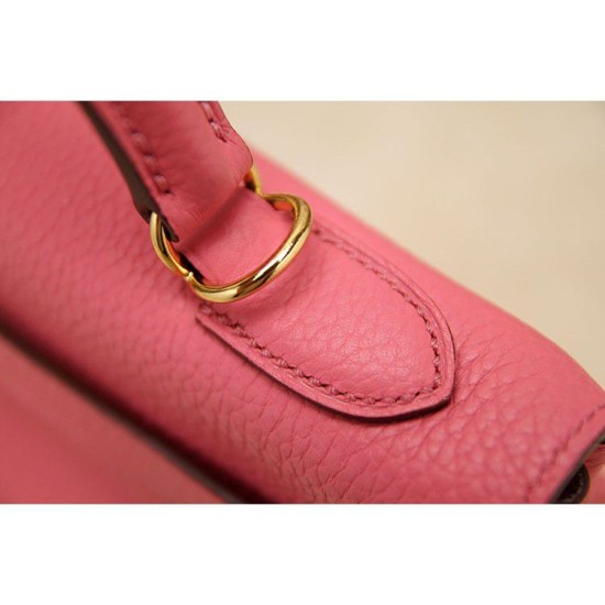 Fake Hermes Kelly Bag In Rose Lipstick Clemence Leather Replica Replica Hermes Kelly Bag In Rose Lipstick Clemence Leather