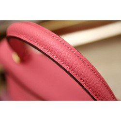 Fake Hermes Kelly Bag In Rose Lipstick Clemence Leather Replica Replica Hermes Kelly Bag In Rose Lipstick Clemence Leather