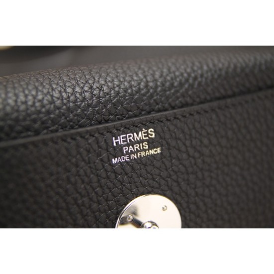 Replica Hermes Lindy 26cm 30cm 34cm Bag In Black Leather Fake Hermes Lindy 26cm 30cm 34cm Bag In Black Leather Replica