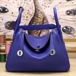 Replica Hermes Lindy 26cm 30cm 34cm Bag In Blue Leather