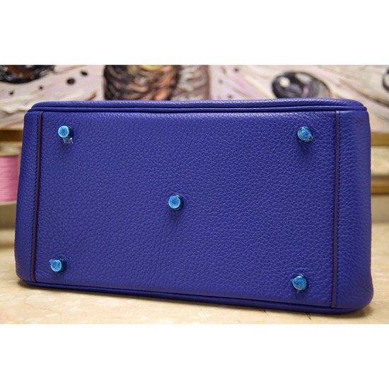 Replica Hermes Lindy 26cm 30cm 34cm Bag In Blue Leather Replica Hermes Lindy 26cm 30cm 34cm Bag In Blue Leather